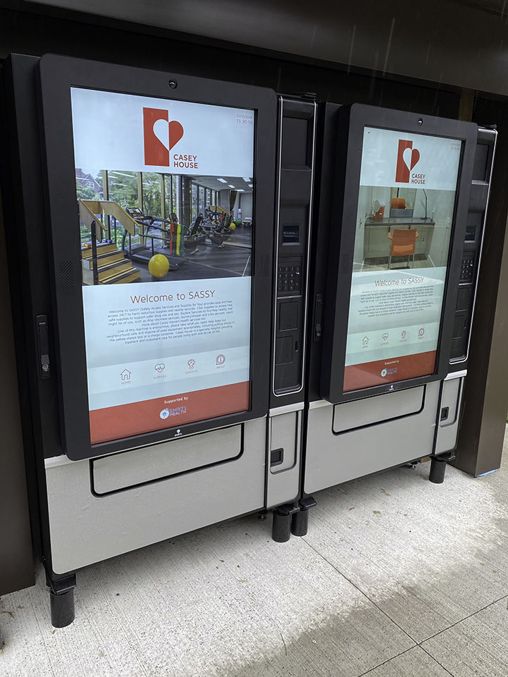 Sassy_Vending_Machines_IMG_E5175 Two "SASSY" vending machines, side by side.